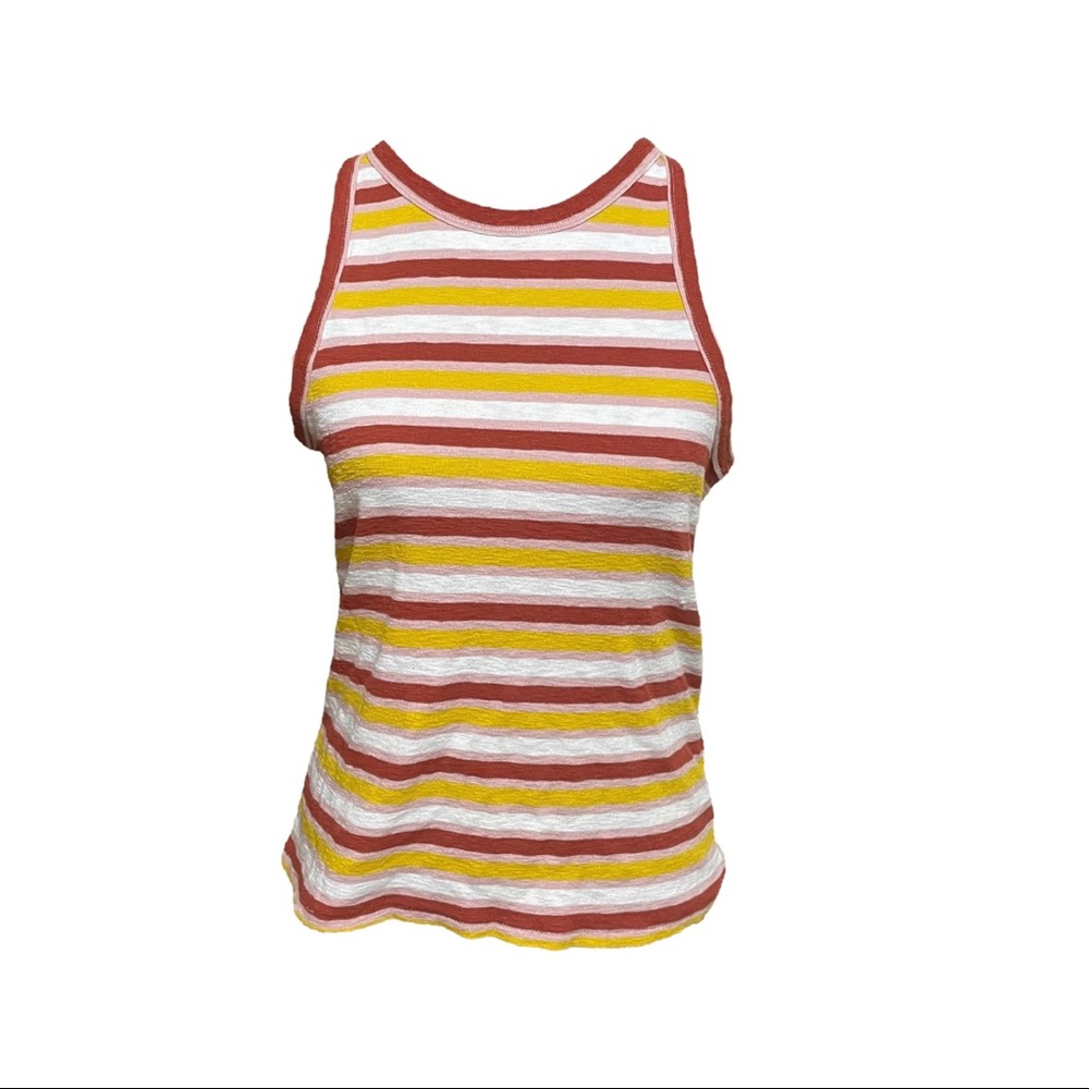 Madewell Westville Tank Top in Stripe Sz L